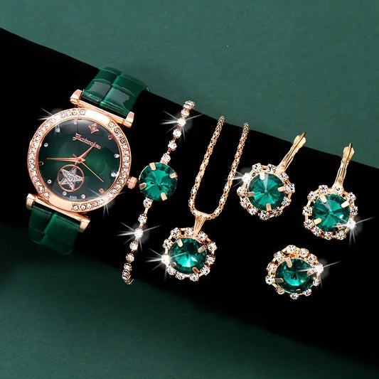 Set de Joyas Verdantra Timecourt | Oro
