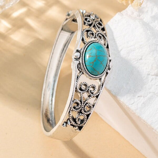Pulsera Cresta Vintage Alouette | Oro Blanco
