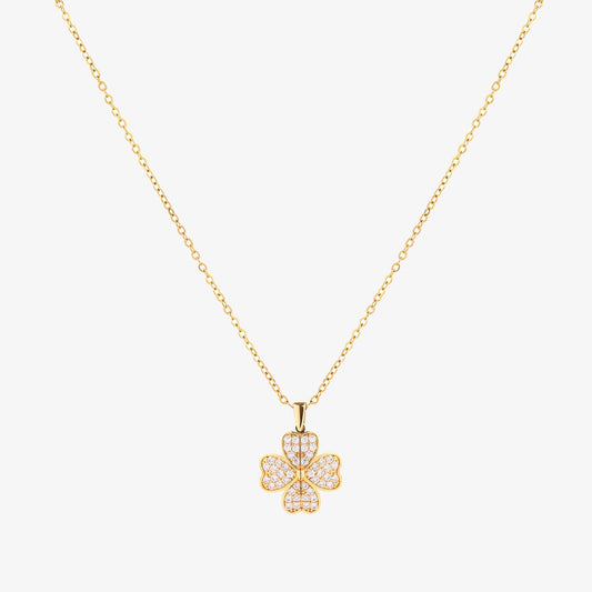 Collar Flor de Corazón | Oro
