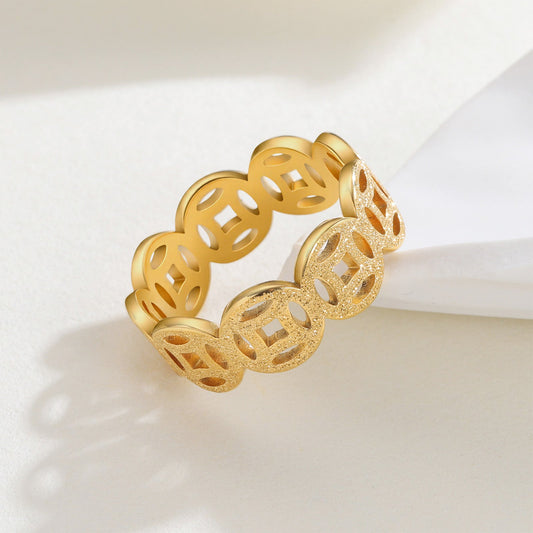 Anillo Patrón Clásico Ella | Oro