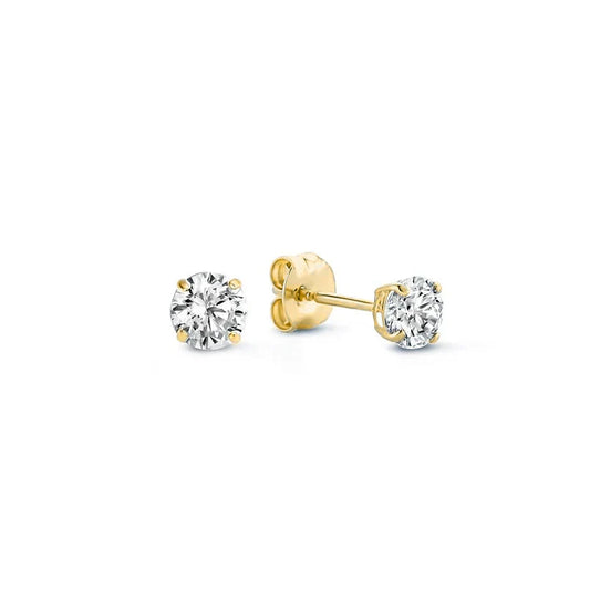 Pendientes Studs de Piedra Larmes de Lune | Oro