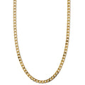 Collar Cadena Eslabón Plana | Oro
