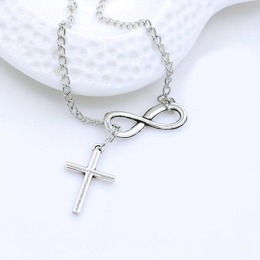 Collar Colgante Cruz Eterna | Oro