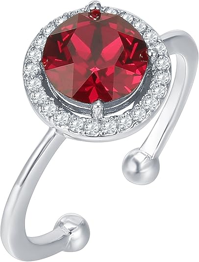 Anillo de Promesa Crimson Glow Rubí | Oro Blanco