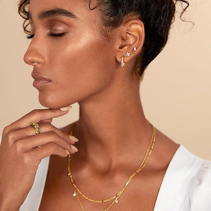 Pendientes Corte Pera | Oro