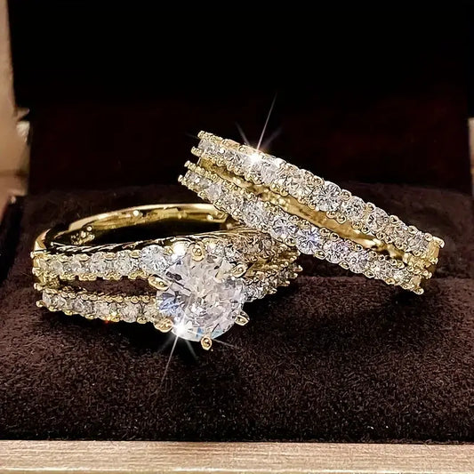 Set de Anillos Eternal Radiance | Oro