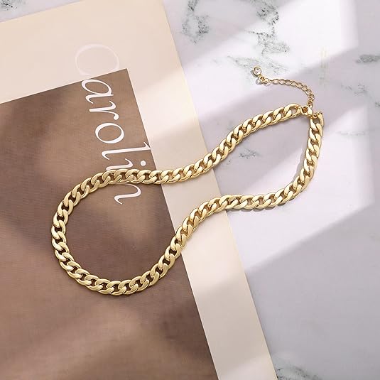 Collar Cubano Grueso | Oro