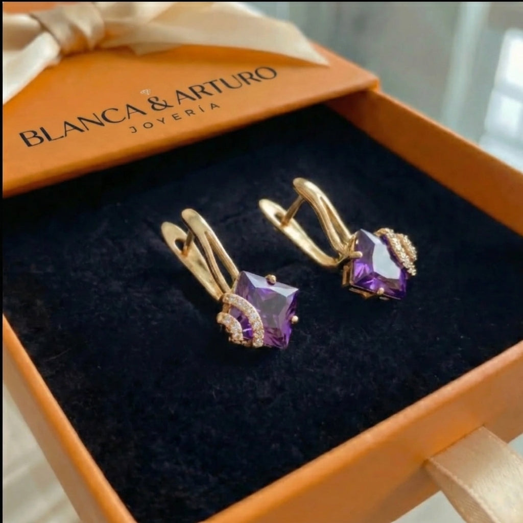 Zephira Crownlight Pave Earrings | Rose Gold