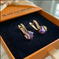 Zephira Crownlight Pave Earrings | Rose Gold