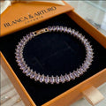 Amethyst Marquise Tennis Bracelet | Gold