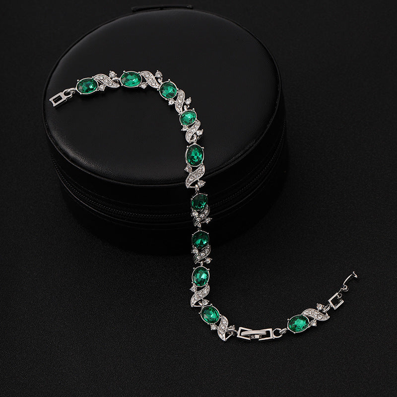 Pulsera Giada Bellini | Oro Blanco