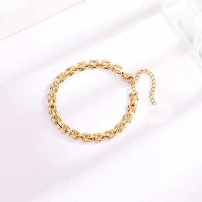 Pulsera Cadena Reloj | Oro