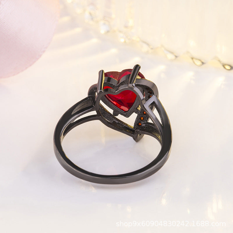 Anillo Calindra Rosethorne | Acabado Negro