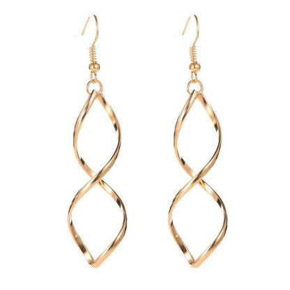 Pendientes Espiral Colgantes | Oro