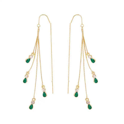 Pendientes Flecos Calista Moreau | Oro