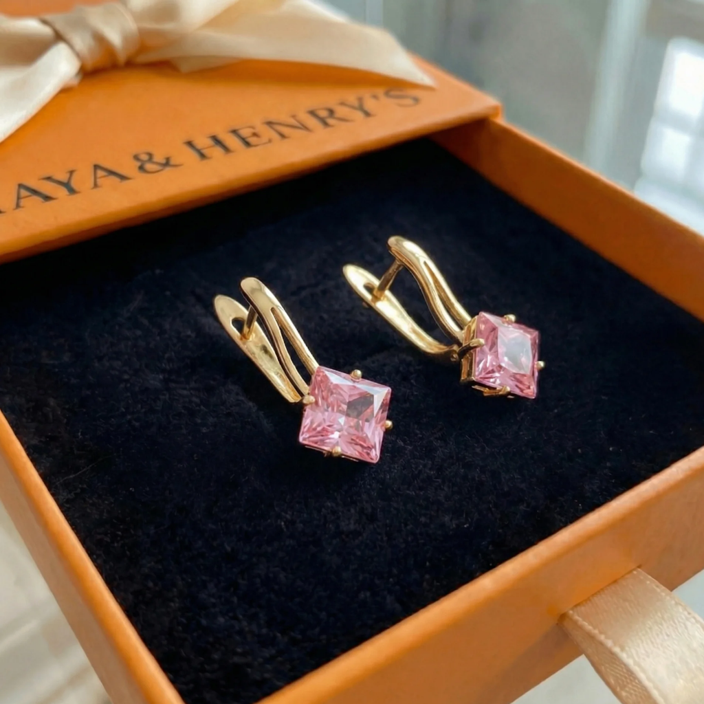 Pendientes Rosaluxe Crownlight | Oro Rosa