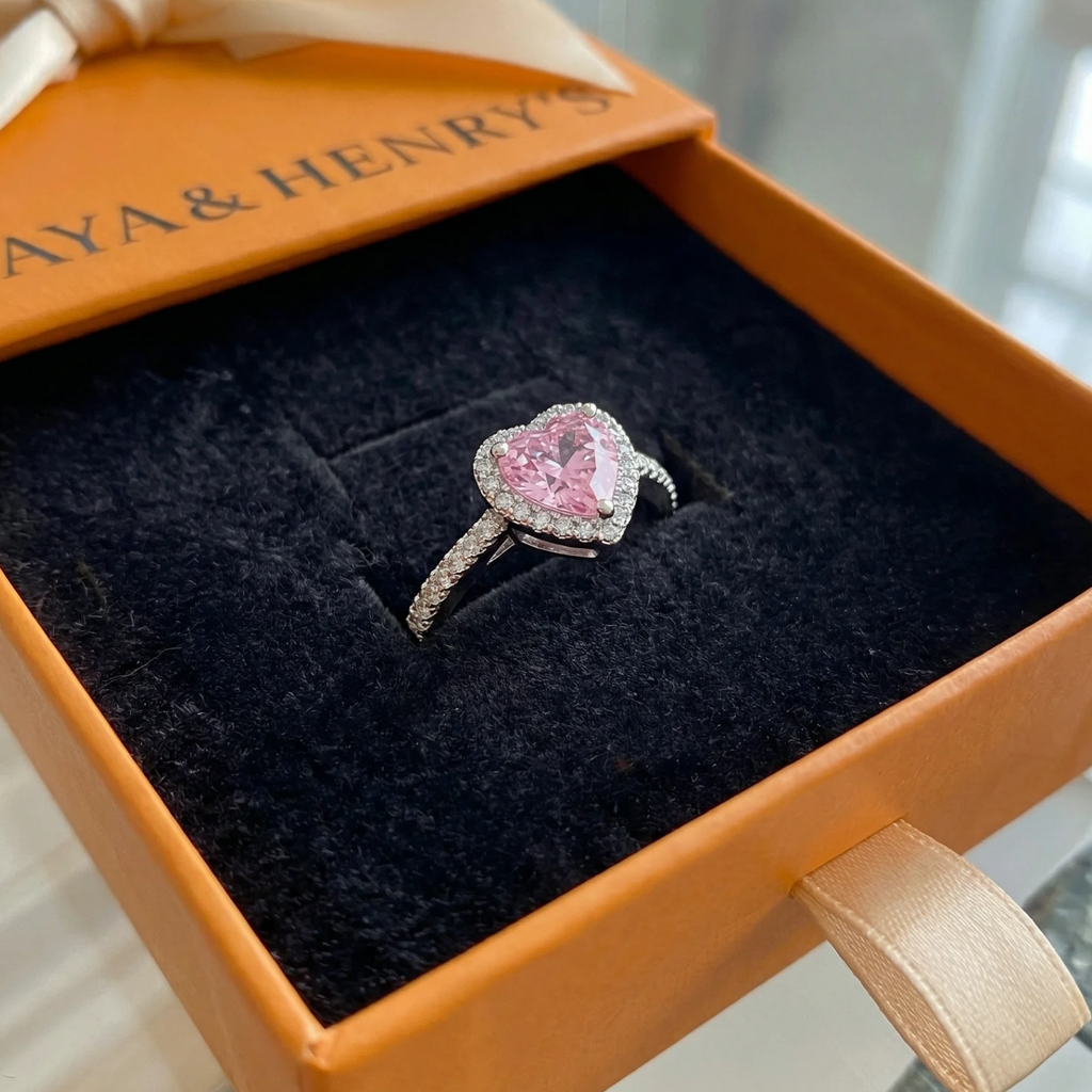 Anillo Corazón Rosekiss | Oro Blanco