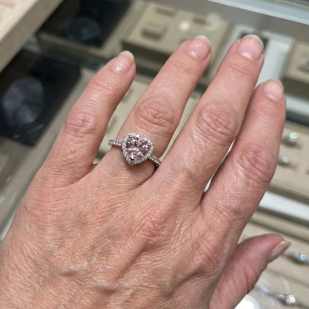 Anillo Corazón Rosekiss | Oro Blanco