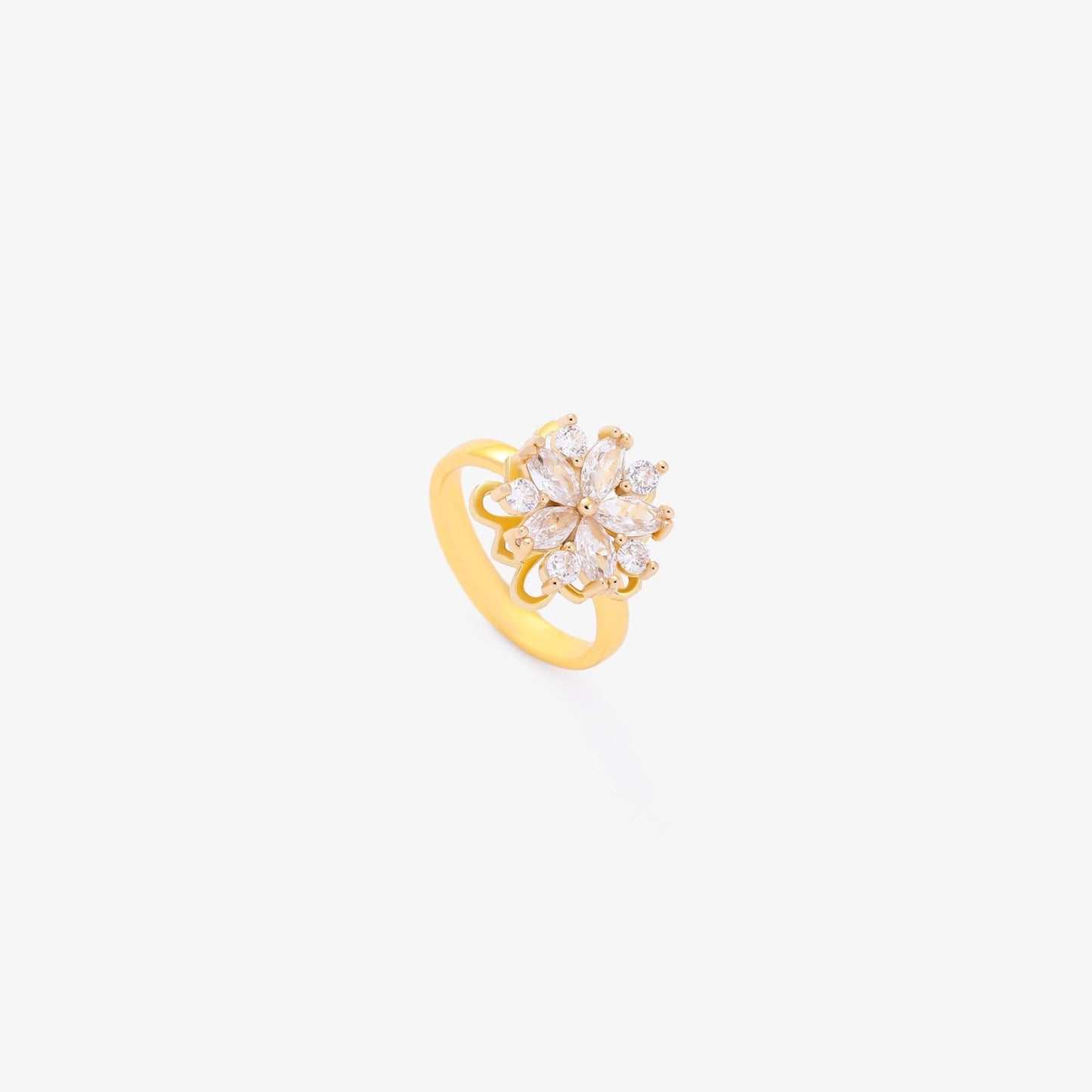 Anillo Giratorio Flora Accent | Oro