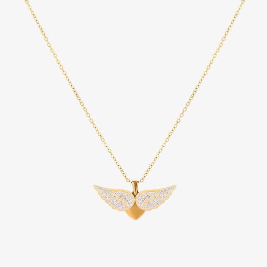 Collar Alas de Ángel Volando | Oro