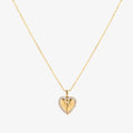 Collar Corazón Mariposa | Oro