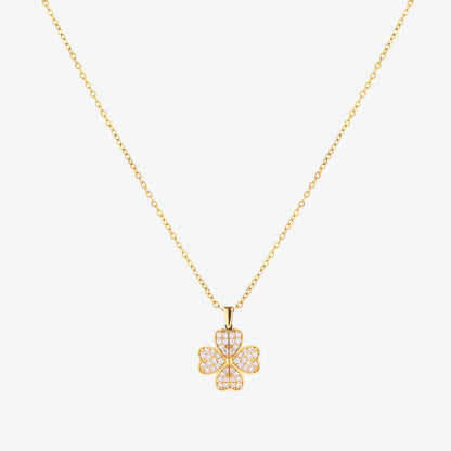 Collar Flor de Corazón | Oro