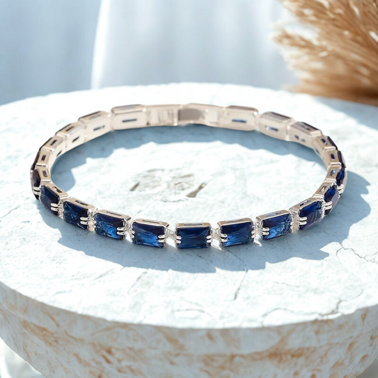 Pulsera Mireda Thalindra | Oro Blanco