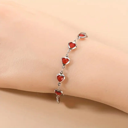Pulsera Ophelyra Garnetelle | Oro Blanco