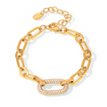 Set Joya Cadena Gruesa Pavé | Oro