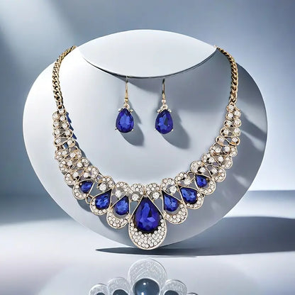 Set de Joyas Maevina Zafiros | Oro