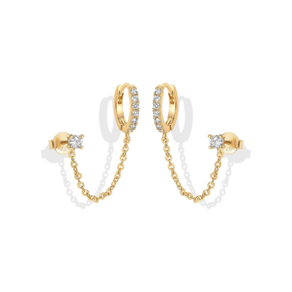 Pendientes Cadena Adella | Oro