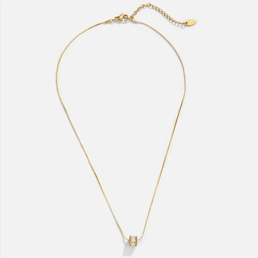 Collar Barril Pulido Elyna | Oro