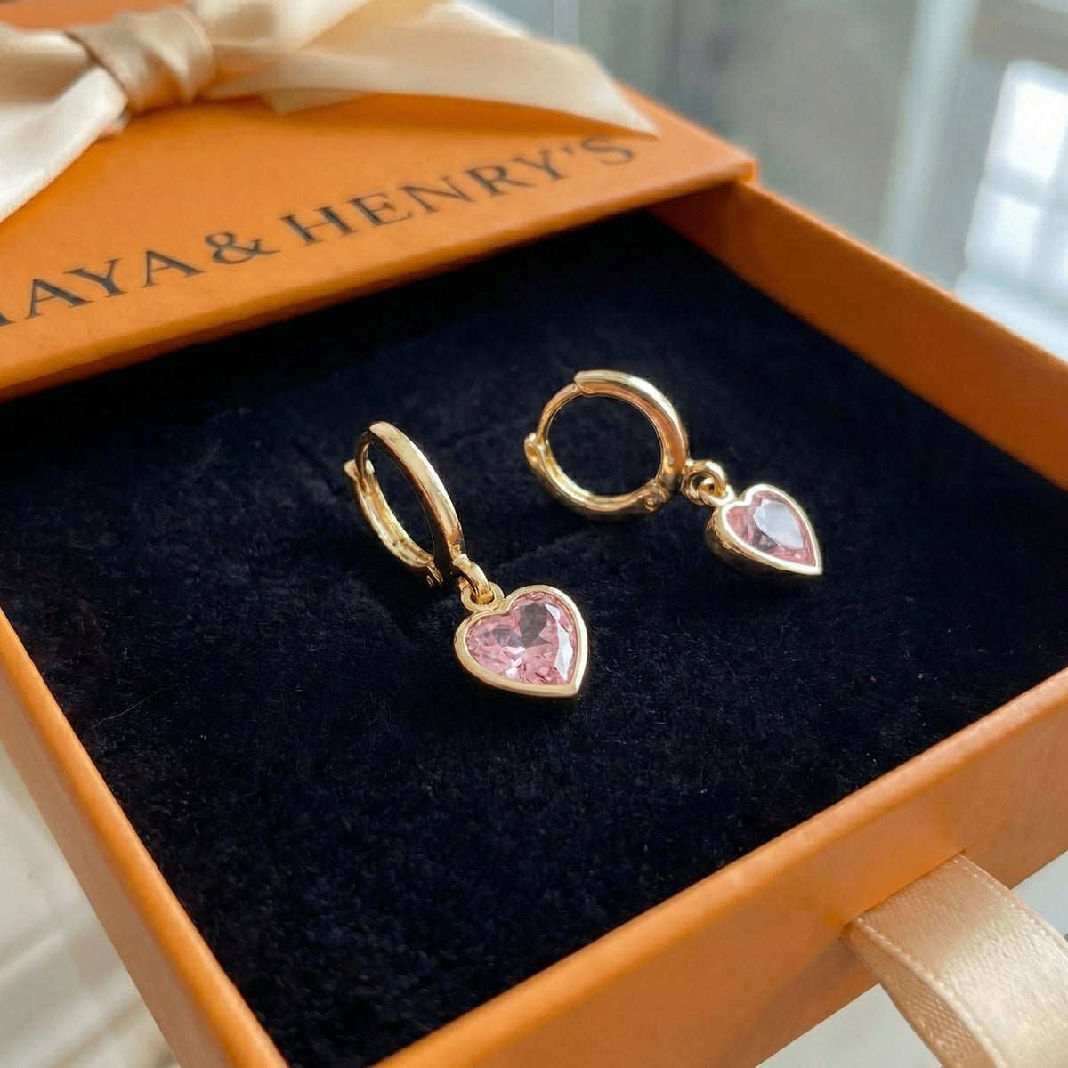 Pendientes Colgantes Charm Cupid | Oro