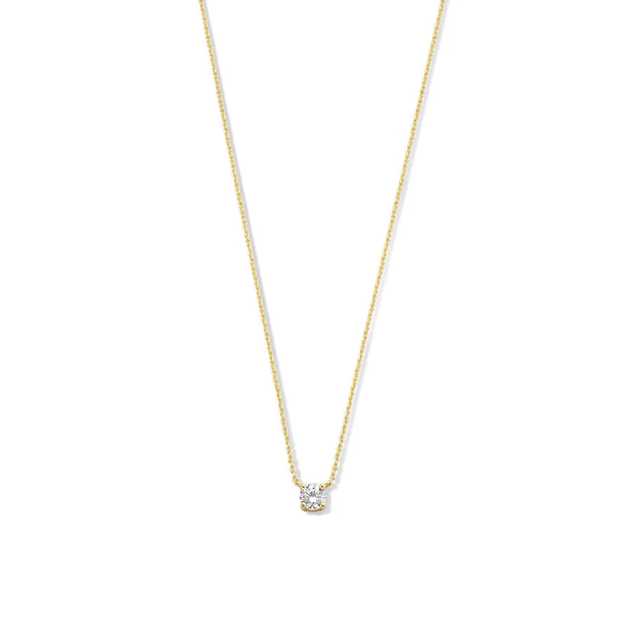 Collar Moissanite Cléa | Oro