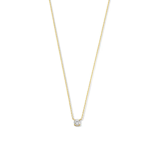 Collar Moissanite Cléa | Oro