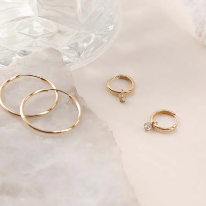 Aros de Piedra Larmes de Lune | Oro