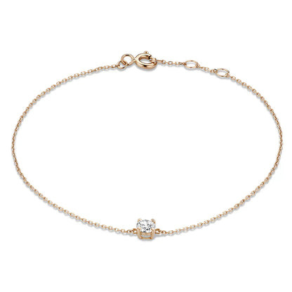 Pulsera de Piedra Moissanite Cléa | Oro