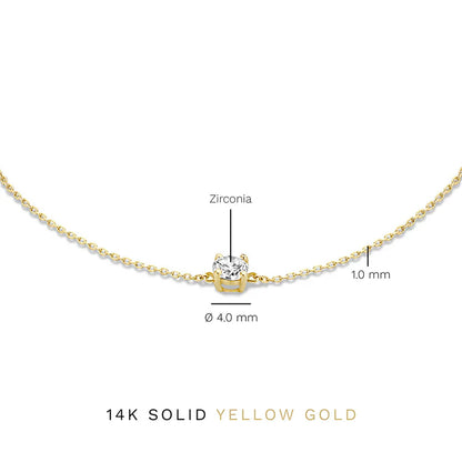 Pulsera de Piedra Moissanite Cléa | Oro