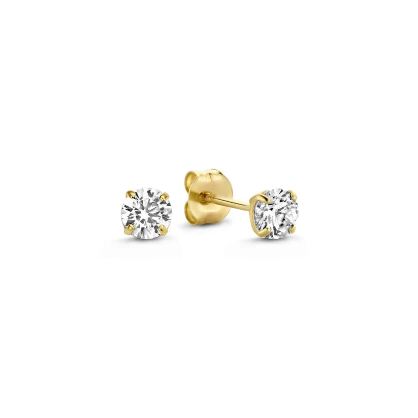 Set de Pendientes de Piedra Larmes de Lune | Oro