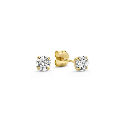 Set de Pendientes de Piedra Larmes de Lune | Oro